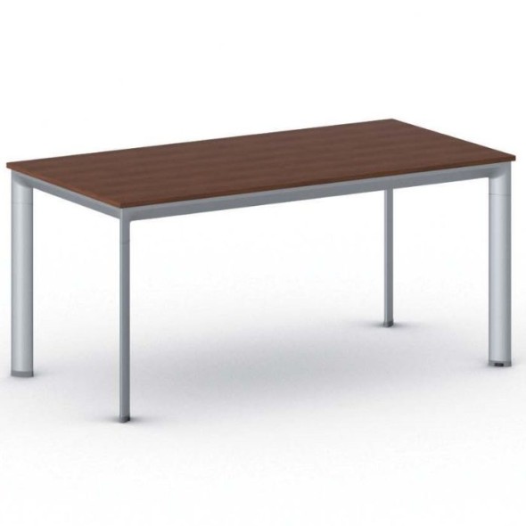 Konferenztisch, Besprechungstisch PRIMO INVITATION 160x80 cm, graues Fußgestell, Kirschbaum