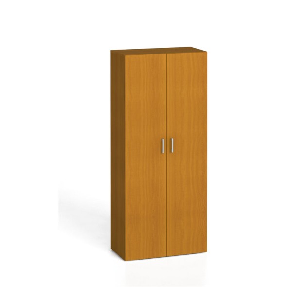 Büroschrank mit Tür, KOMBI, 4 Regalböden, 1865x800x400 mm, Kirschbaum