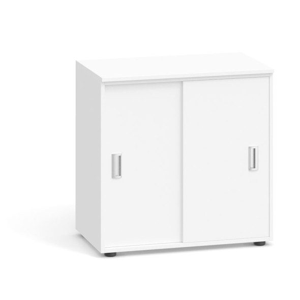 Büroschrank mit Schiebetür PRIMO, 740 x 800 x 420 mm, weiß