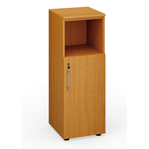 Büroschrank kombiniert mit Tür PRIMO Classic, 1087 x 400 x 420 mm, Kirschbaum
