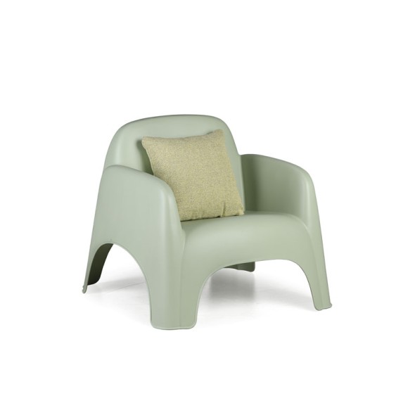 Sessel BOW aus Kunststoff, grün