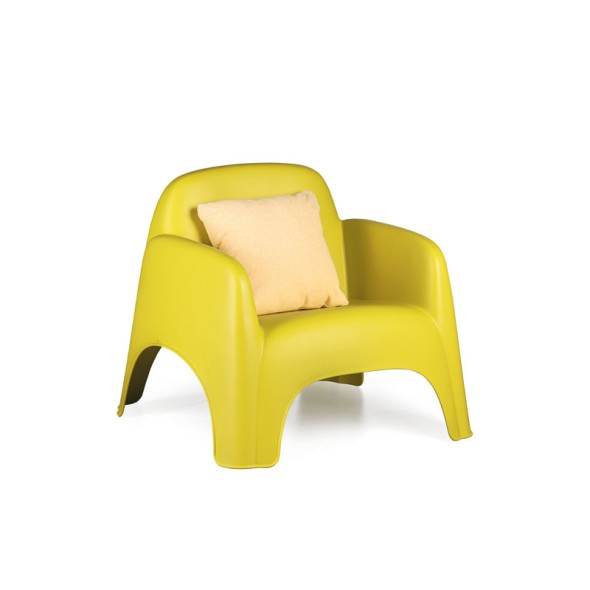 Sessel BOW aus Kunststoff, gelb
