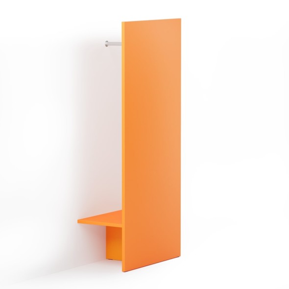 Garderobenwandschirm BLOCK, orange