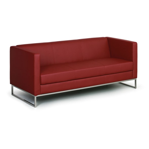 Sofa CUBE, 3 Plätze, rot