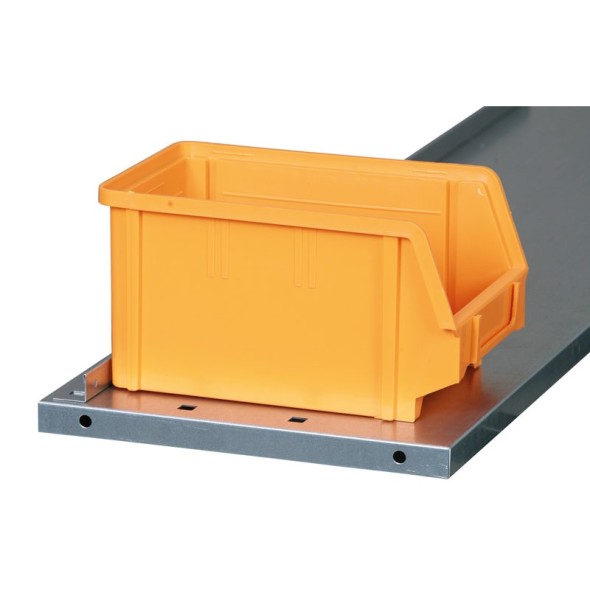 Schrank mit Kunststoffboxen - 1800 x 920 x 400 mm, 64xA/24xB, grau